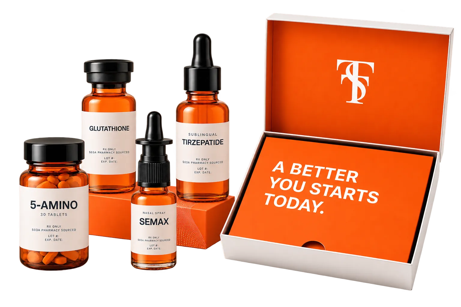 Total Sports Therapy product lineup with the tagline "A Better You Starts Today"